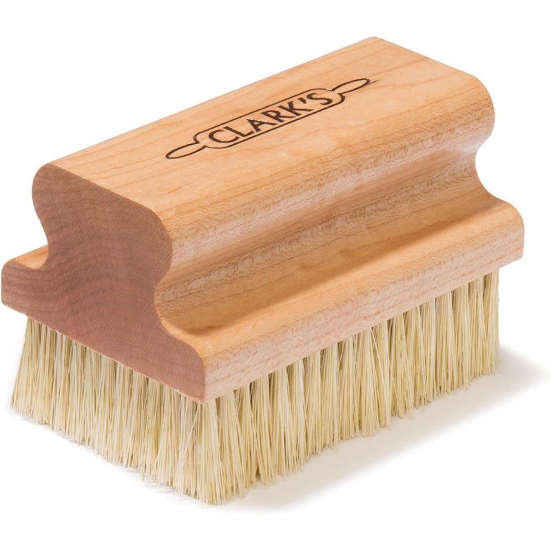CLARKS Cutting Board Scrub Brush for Applying Food Grade Mineral Oil Food Safe Wood Stain Ideal for Wooden Butcher Blocks Bamboo Cast Iron Countertops Maple Construction Food Safe