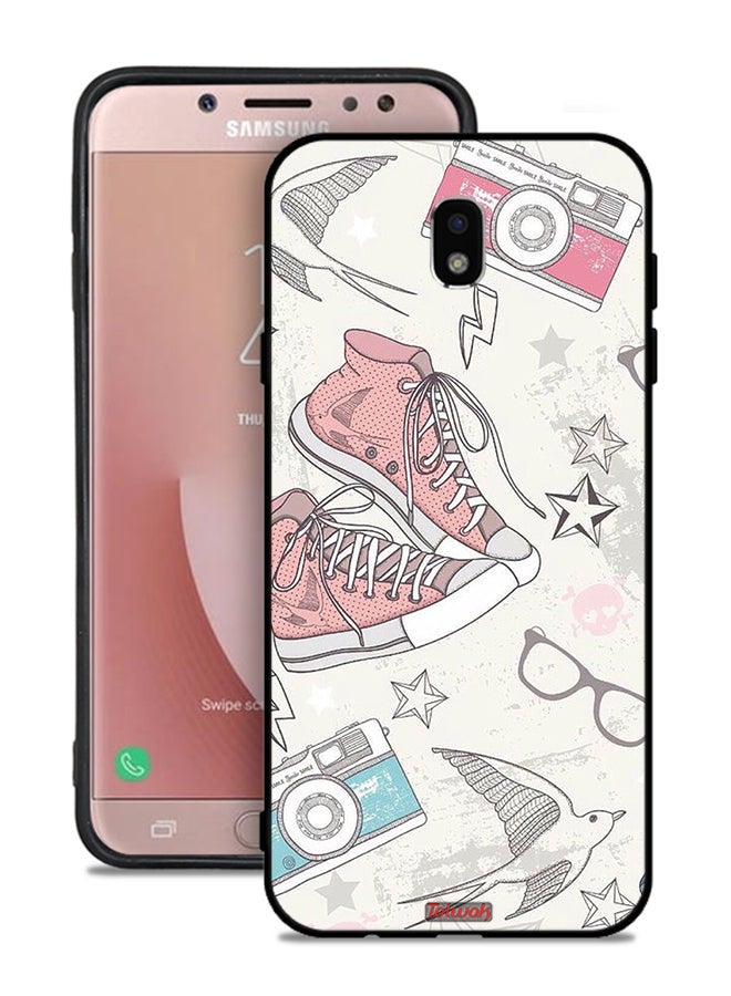 Tolwak Samsung Galaxy J7 Pro Protective Case Cover Canva Shoes And Camera Art  - Image 1
