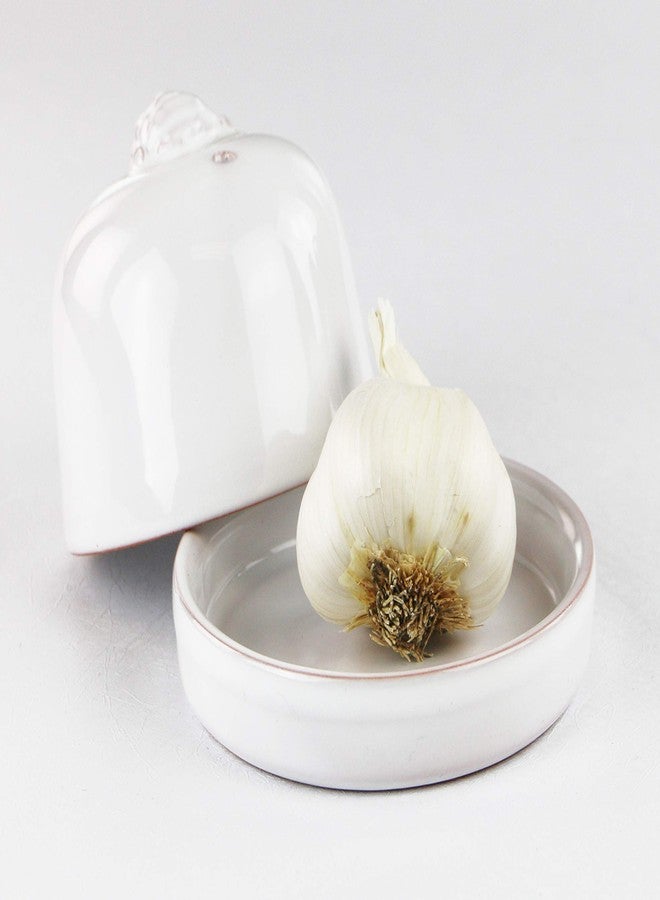 Reston Lloyd Eurita by Reston Lloyd Terra Cotta Garlic Roaster, White - Image 3