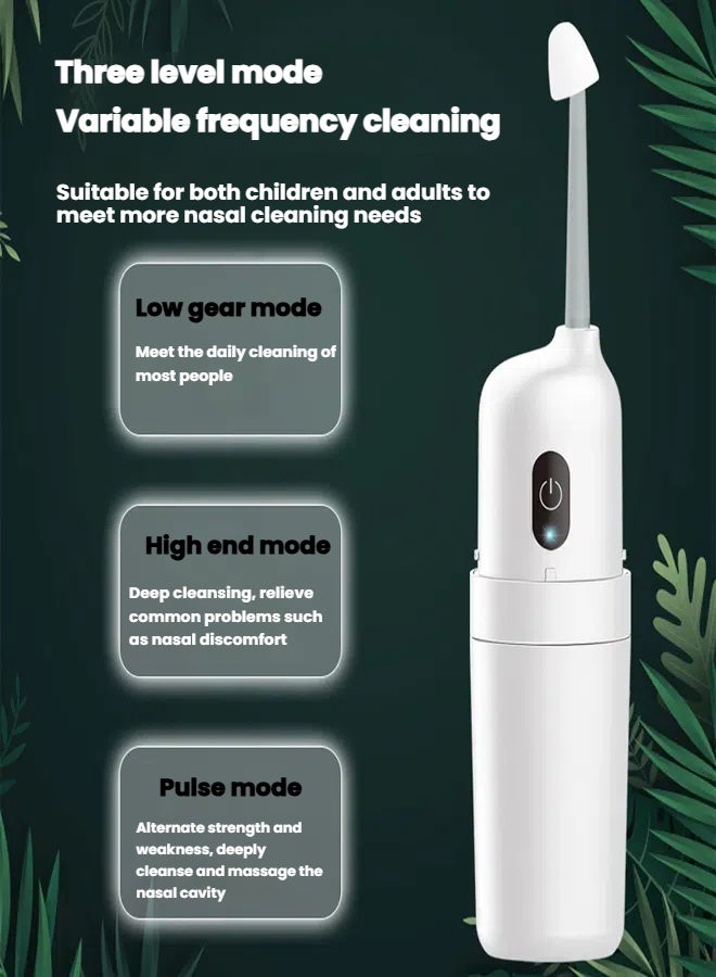 Generic Electric Nasal Irrigator for Home Use 3 Modes Pulse Warm Water Therapy 200mL Tank Suitable for Kids Adults  - Image 3