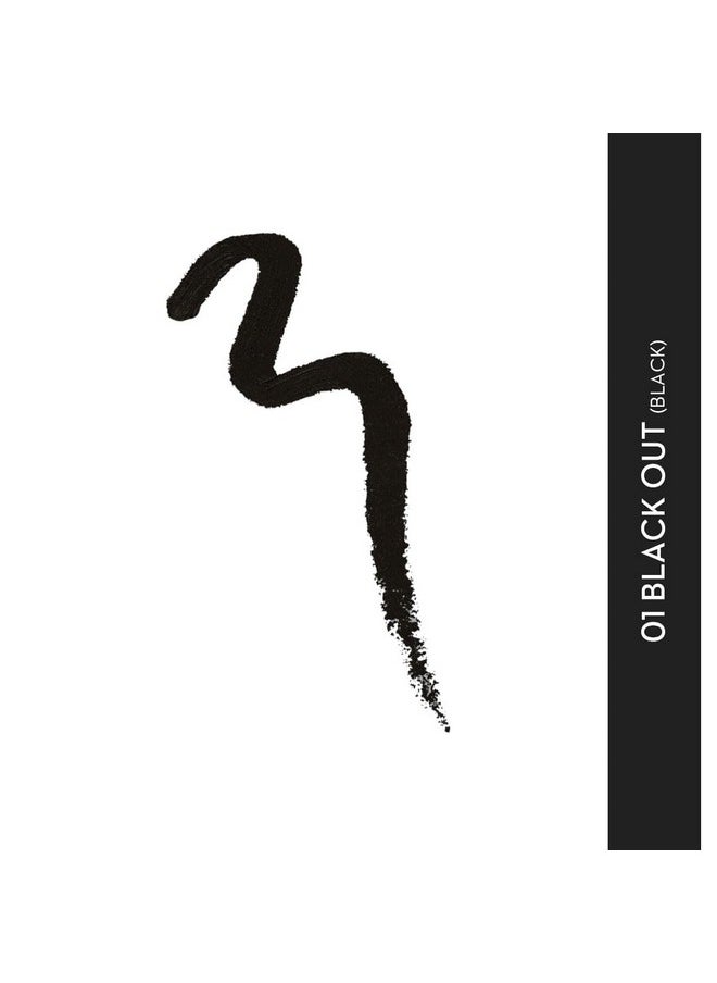 شوجر كوزماتيكس قلم كحل Sugar Kohl Of Honor Intense Kajal | يدوم حتى 12 ساعة | قلم كحل مقاوم للتلطخ ومقاوم للماء | لمسة نهائية غير لامعة | قلم كحل Twist Up | خالٍ من البارابين - 01 Black Out  - Image 2
