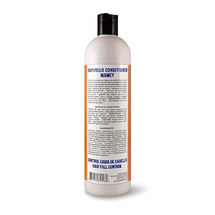 SAPUYULO CONDITIONER 17 OZ. HAIR FALL CONTROL, CONTROL CAIDA, PARABEN FREE, WITH ORGANIC EXTRACTS, REFORZADO CON ACEITE DE AGUACATE Y ARGAN. AYUDA AL CRECIMIENTO DEL CABELLO. - Image 2