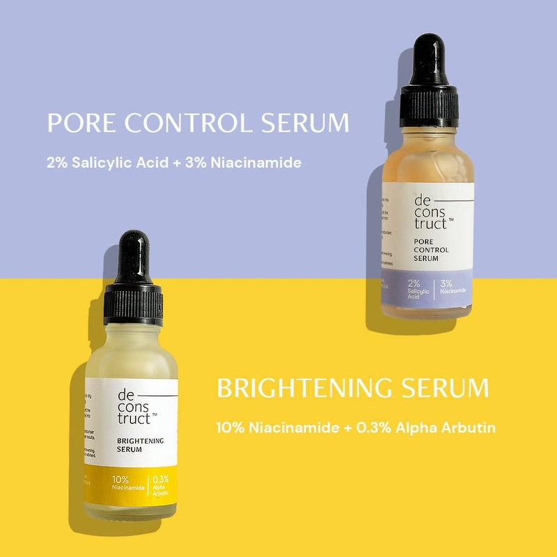 Deconstruct مجموعة التحكم في الزيت من ديكونستراكت 10 نياسيناميد 03 ألفا أربوتين و 2 حمض ساليسيليك 3 نياسيناميد لجميع أنواع البشرة 30 مل لكل عبوة من 2 - Image 2