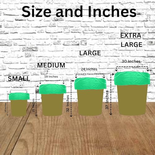 Ella Garbage Bags 24x32 Inches (Large) 90 Bags (6 Rolls) Leak Proof & Tear Resistant Trash Bags for Kitchen Home & Commercial Use -Dustbin Bags For Dry & Wet Waste With Free Check Duster Cloth - Green - Image 4