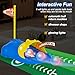Liberry Kids Golf Set for 3 4 5 6 Years Old Boys Girls Toddler Golf Clubs Set with Automatic Ball Returner Glow Balls Putting Mat Indoor Outdoor Sports Toy Birthday Gift - Image 4