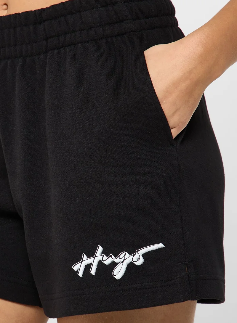 HUGO High Waist Logo Shorts