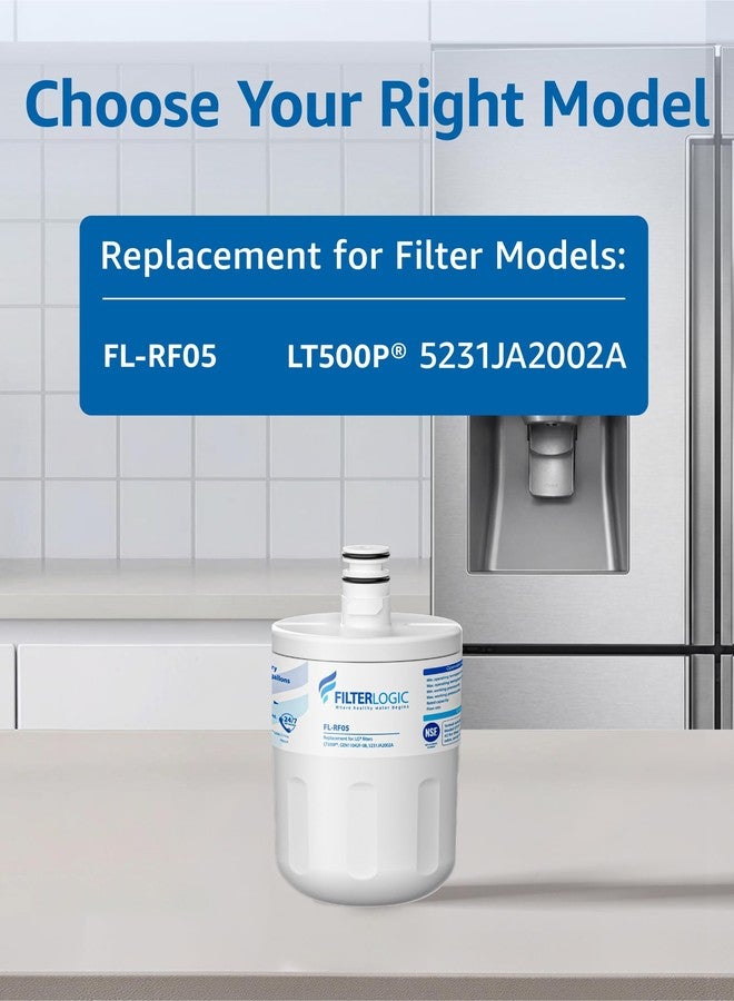 Filterlogic فلتر مياه ثلاجة Filterlogic 5231JA2002A، بديل لفلتر LG® LT500P®، GEN11042FR-08، ADQ72910911، ADQ72910901، Kenmore 9890، 46-9890، LFX25974ST، LMX25964ST، LSC27925ST، عبوة من 3 فلاتر - Image 2