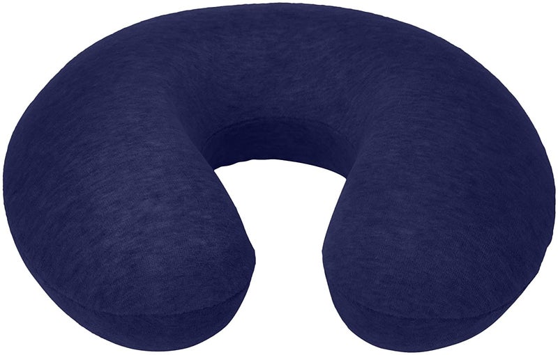ink craft Inkcraft Neck Pillow for Traveling Memory Foam Adjustable Travel Pillows for Sleeping Soft Head Rest w Neck Support Comfort Master for Flight Car Seat ChairBlue - Image 3
