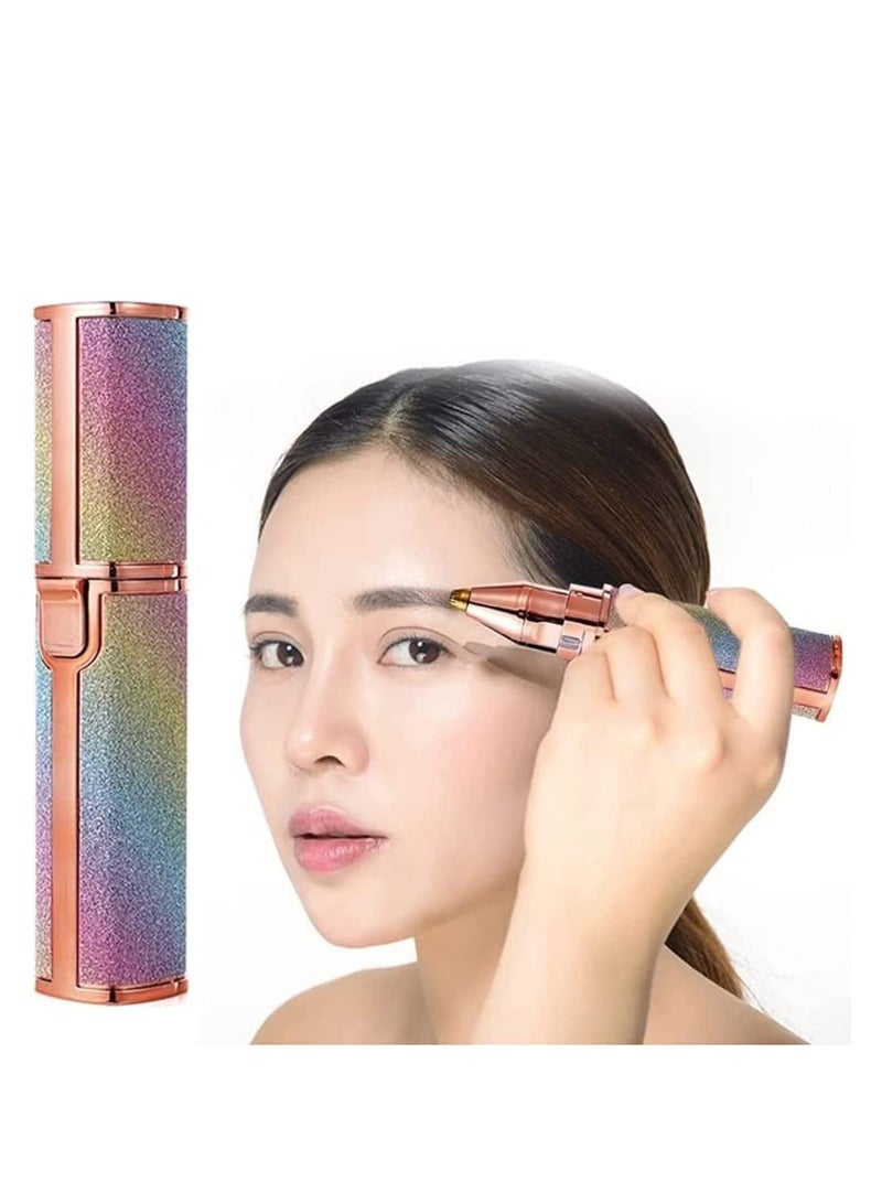 ELTRAZONE 2 in 1 Eyebrow Trimmer & Facial Hair Remover for Women, 2 in 1 Eyebrow Trimmer and 100% Painless Hair Remover with Light for Eyebrow, Nose, Lips, Face, Body - Image 1