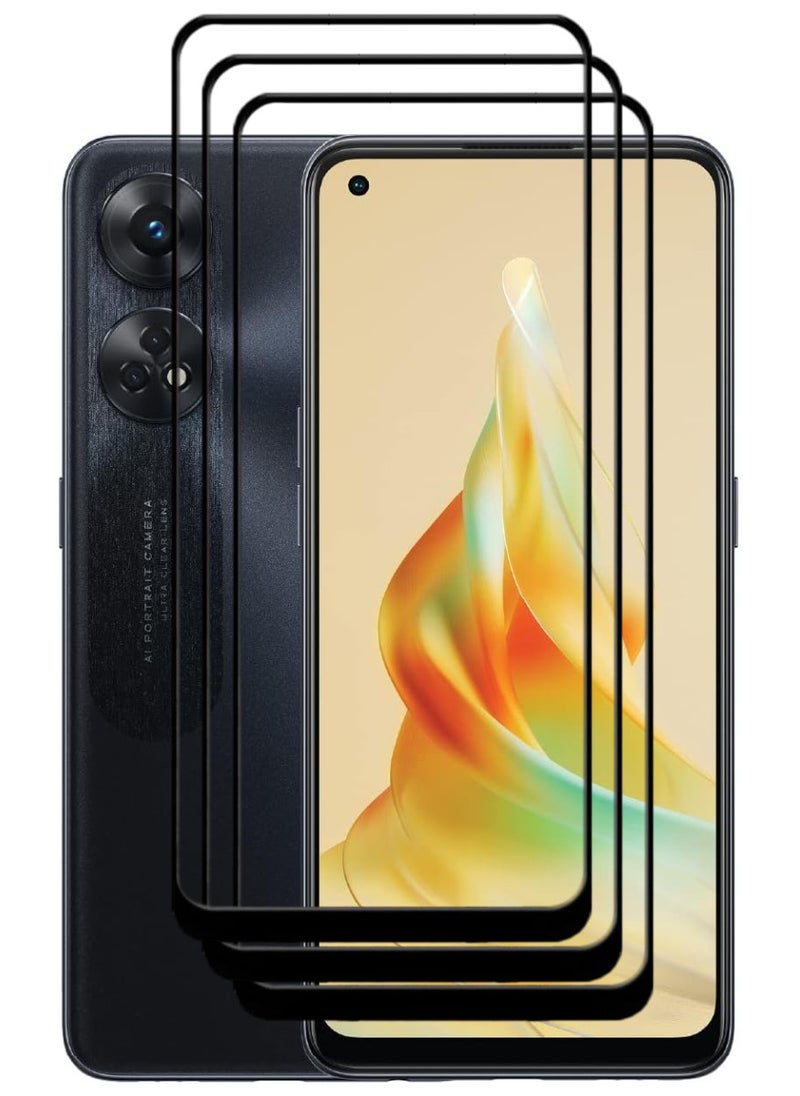 ACLIX 3 Pieces Antistatic ESD Dustproof Premium Quality High Definition Tempered Glass Screen Protector Designed For Oppo Reno8 T - Image 1
