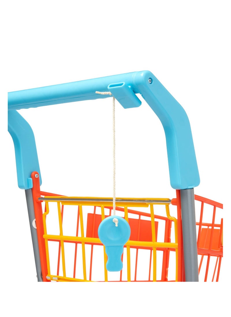 CASDON - Shopping Trolley: Colourful Toy Trolley Equipped For An Exciting Shopping Trip. For Children Aged 3+ - Image 1