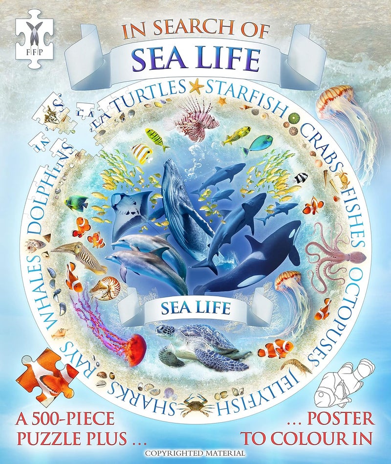 In Search of Sea Life Jigsaw and Poster  - Image 1