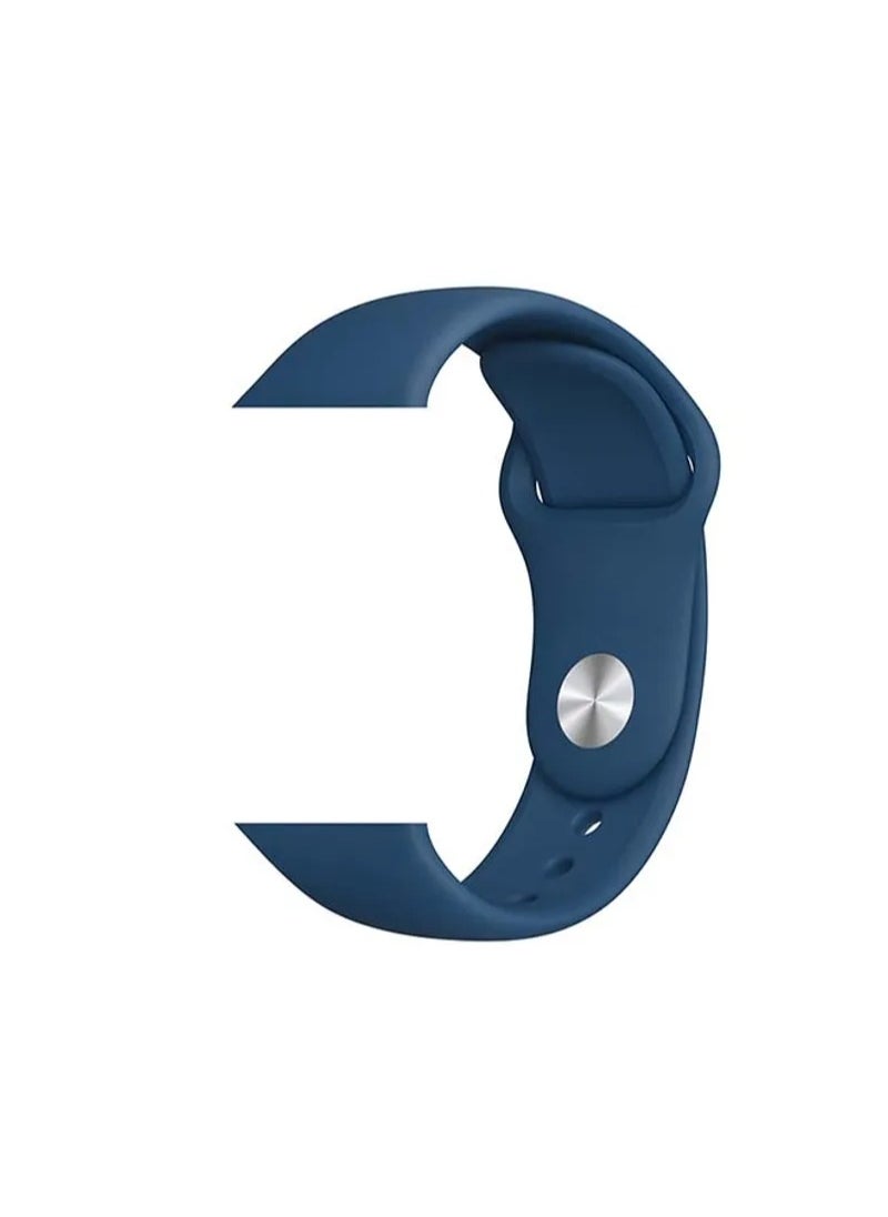 HEXABEX Apple Watch Strap/Band Compatible With Compatible with 42mm(Series 10)/41mm/40mm/38mm Silicone Strap for Apple watch All Series Ocean Blue  - Image 2