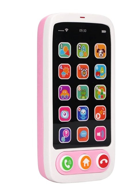 Fun Smartphone Toy Baby Mobile Phone Lightweight Compact Size Colorful Interface With Buttons For Parent Child Game
