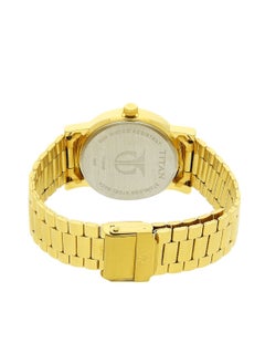 TITAN Titan Quartz Analog with Date Champagne Dial Stainless Steel Strap Watch for Men  - Image 3