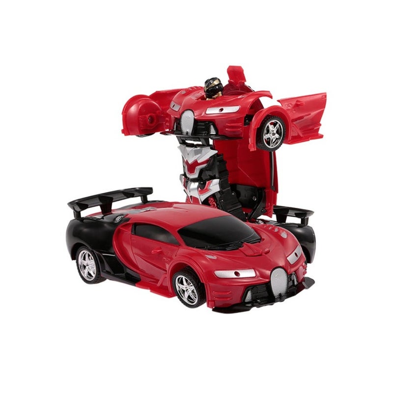 Transform Car Robot Remote Control Red - Image 1
