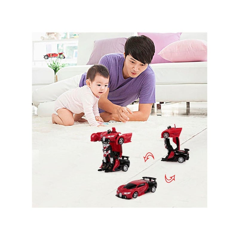 Transform Car Robot Remote Control Red - Image 3