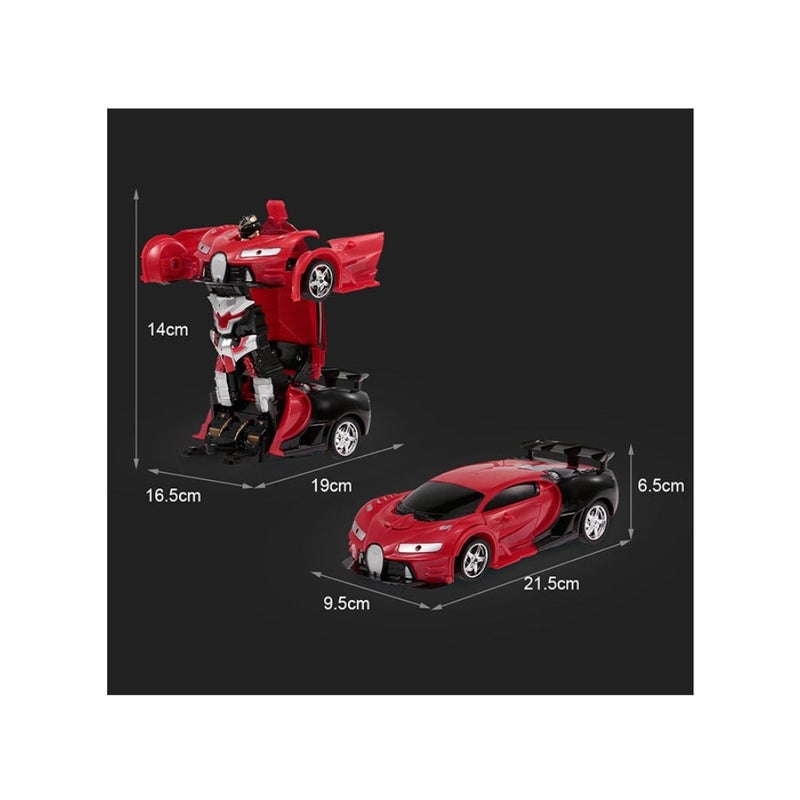 Transform Car Robot Remote Control Red - Image 2