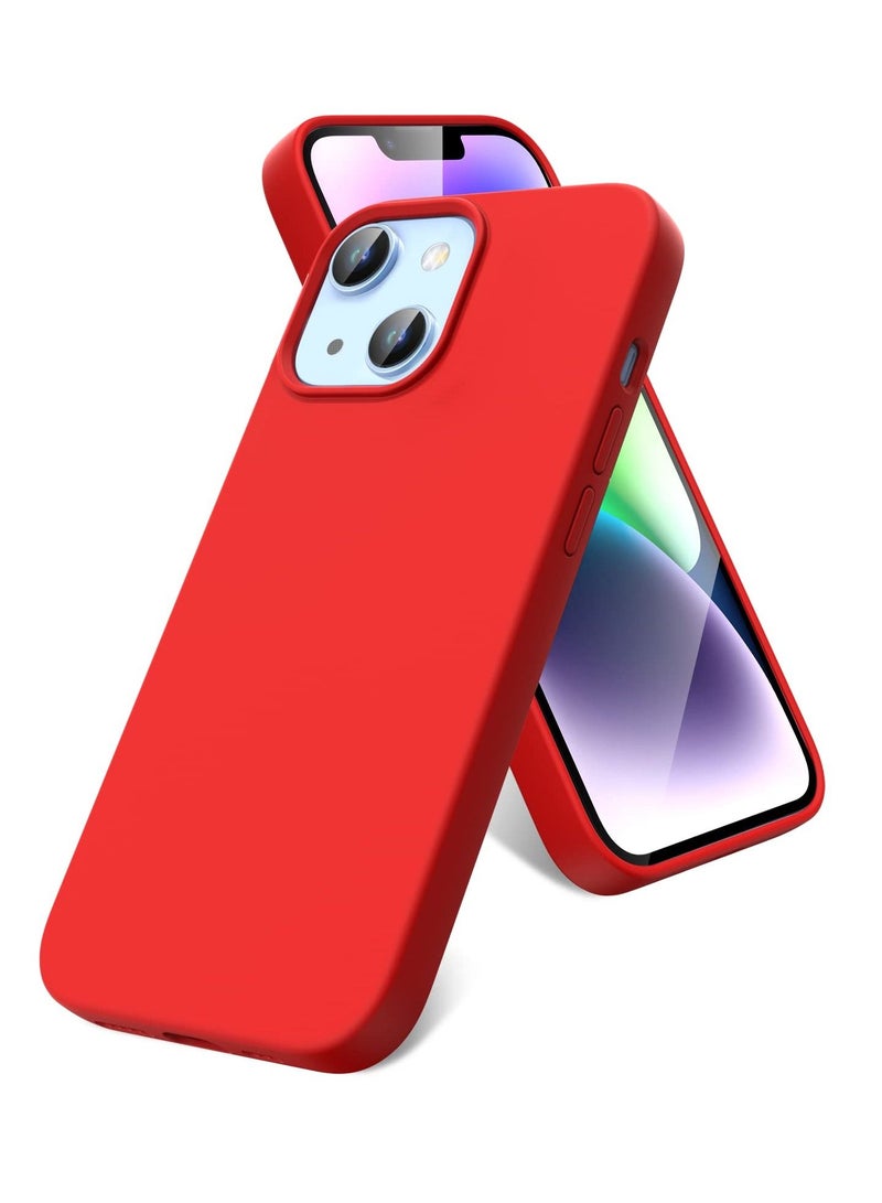 BORTONY Case Compatible with iPhone 14, Liquid Silicone Case with [Full Rubber Protection] [Anti-Scratch] [Drop Protection] Designed for iPhone 14 - Image 1