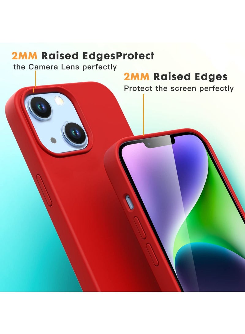 BORTONY Case Compatible with iPhone 14, Liquid Silicone Case with [Full Rubber Protection] [Anti-Scratch] [Drop Protection] Designed for iPhone 14 - Image 3