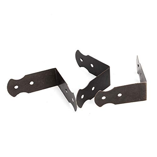 BQLZR 1.57x0.7 Antique Decorative Vintage Box Corner Guards Edge Cover Pack of 20 - Image 2