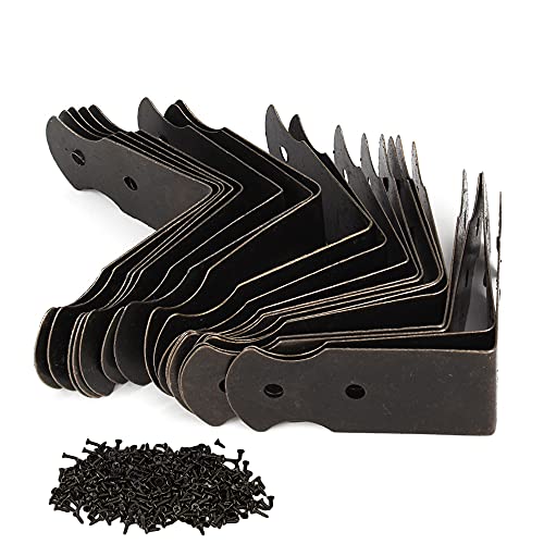 BQLZR 1.57x0.7 Antique Decorative Vintage Box Corner Guards Edge Cover Pack of 20 - Image 1