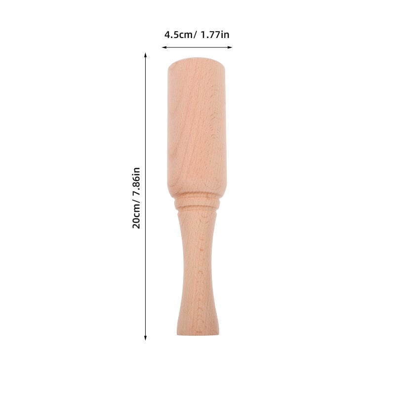 🔧 مطرقة عمل للجلود صغيرة خشبية كاكي ٢ قطع - Image 2