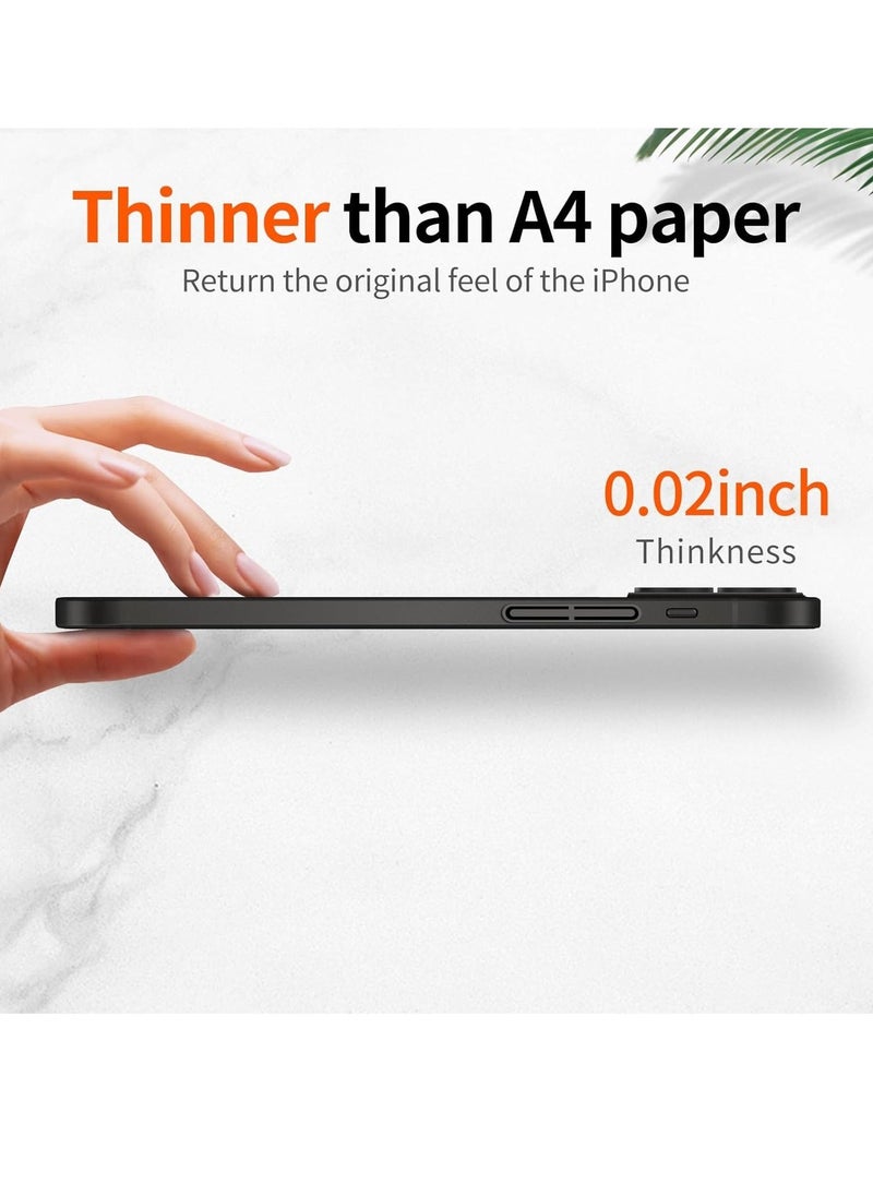 Raxoom حافظة آيفون 12 برو ماكس رقيقة، حافظة خلفية بلمسة غير لامعة رقيقة [مضادة لبصمات الأصابع وغير صفراء] غطاء واقي فائق الحماية - Image 2