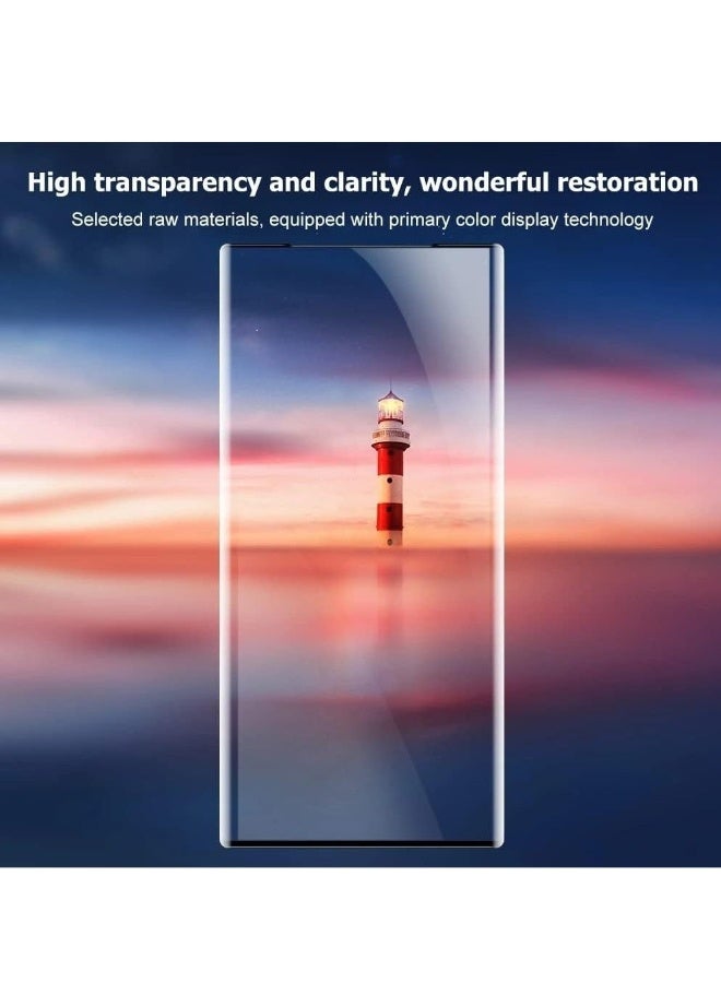 Mlbose (2+2Pack) Samsung Galaxy Note 20 Ultra Screen Protector 3D Curved Full Coverage HD Clear Anti Scratch Tempered Glass & Camera Lens Protector Easy Installation] - Image 5