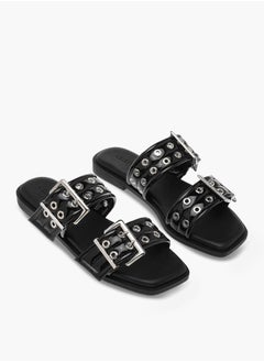 Celeste Women's Eyelet Detail Slip-On Sandals  - Image 1