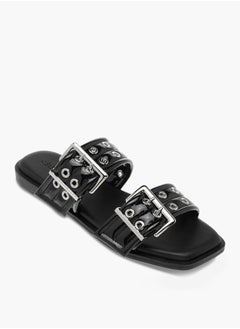 Celeste Women's Eyelet Detail Slip-On Sandals  - Image 2