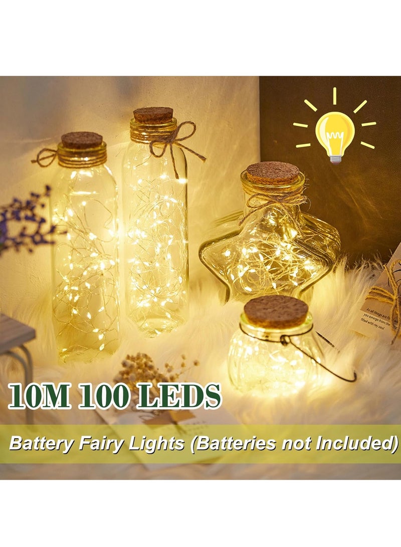 Necomi 2-Pack LED String Lights with Remote, 100 LED 10M String Lights, Waterproof & Ideal for Outdoor and Indoor LED String Lights Battery Powered Fairy Lights - Image 2