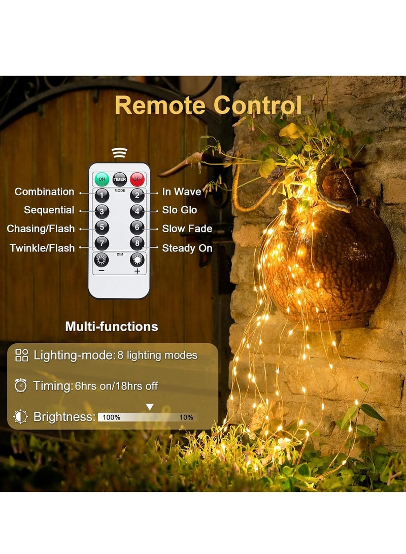 Necomi 2-Pack LED String Lights with Remote, 100 LED 10M String Lights, Waterproof & Ideal for Outdoor and Indoor LED String Lights Battery Powered Fairy Lights - Image 3