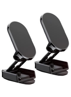 llwoo Alloy Folding Magnetic Car Phone Holder, 2023 New Magnetic Phone Holder for Car, 360°Rotation Foldable Magnetic Phone Mount with All Smartphones & Tablets (Black)  - Image 1