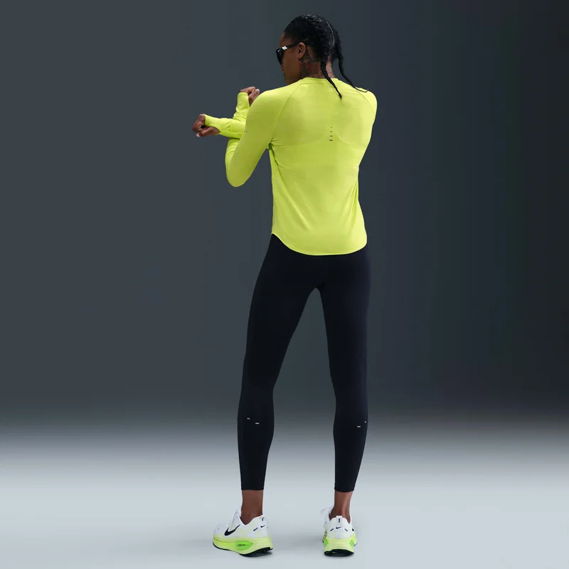 Nike Green Women's Swift Dri-FIT UV Running Top for Women | Best Price UAE