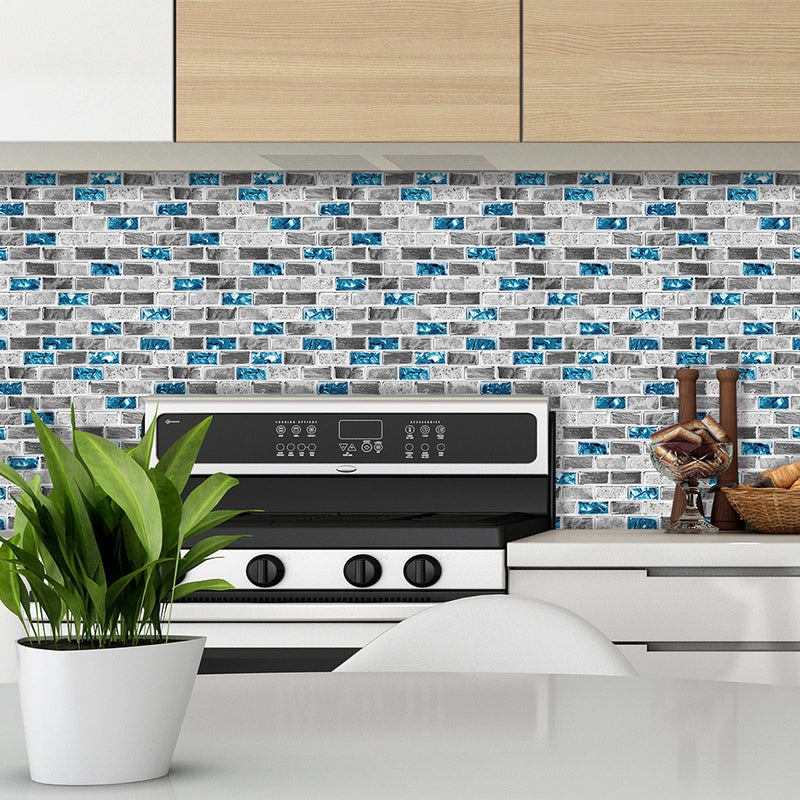 Adhesive Marble 3 D Wallpaper High Grade Decorative Wallpaper Small Brick Drops Glue Wall Sticker Kitchen Sticker Waterproof and - Image 5