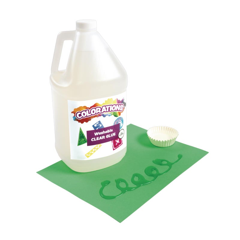 Colorations Washable Clear Glue, 1 Gallon, Dries Clear, Gluing, Crafts, School Glue, Home Glue, Office Glue, Craft Projects, Washable Glue, Non Toxic Glue, Homeschool, Home School Use - Image 4
