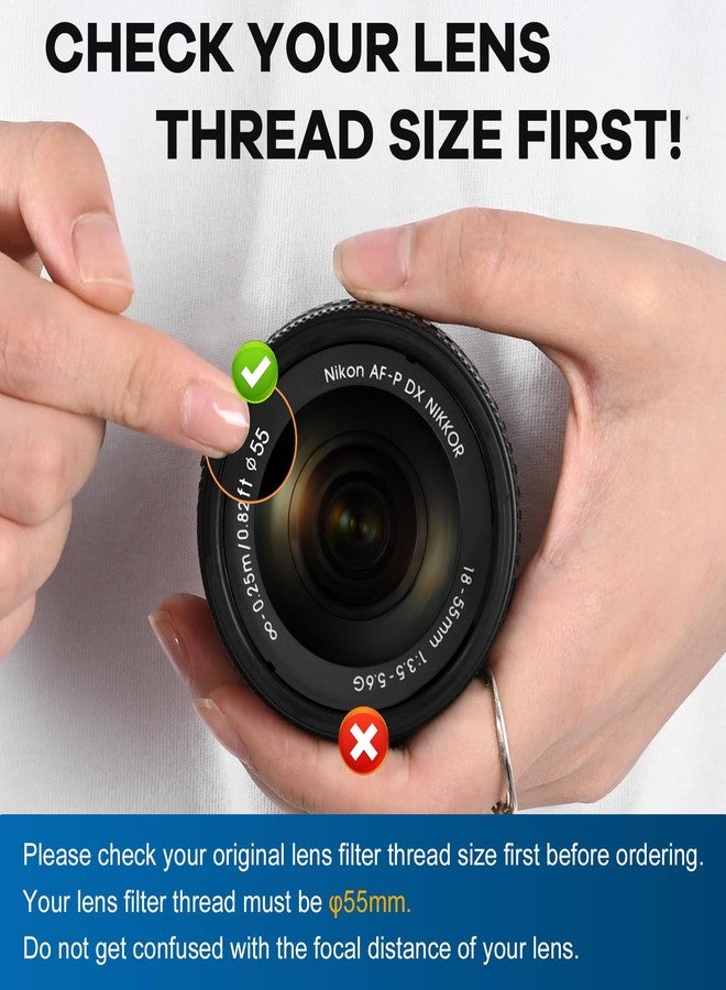 Lightdow 55MM 0.43x High-Definition Wide Angle + Macro Lens Attachment for Sony Alpha A7, A9, A6000 Series, and More - Enhance Your Photography Creativity (φ55mm) - Image 3