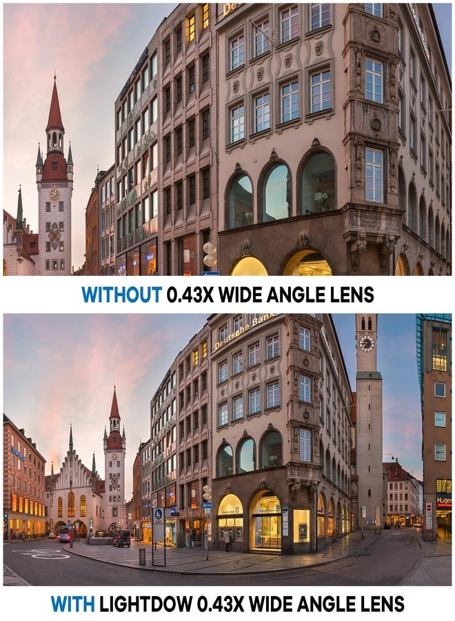 Lightdow 55MM 0.43x High-Definition Wide Angle + Macro Lens Attachment for Sony Alpha A7, A9, A6000 Series, and More - Enhance Your Photography Creativity (φ55mm) - Image 5