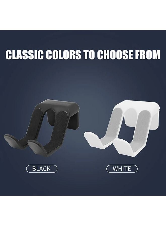 White Universal Wall Mount Game Controller Headset Stand Holder ABS Plastic Display Rack - Image 5