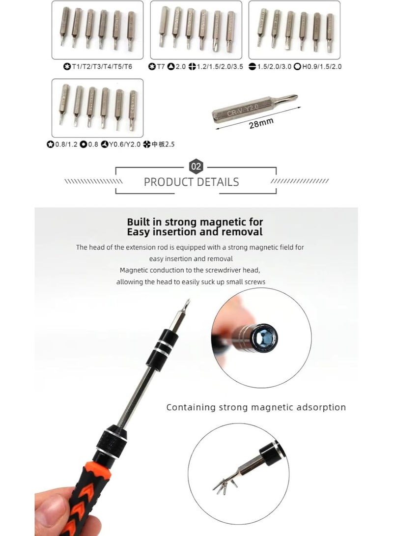 28-Piece Precision Screwdriver Set – Professional Repair Kit for Electronics, Watches & Glasses - Image 4