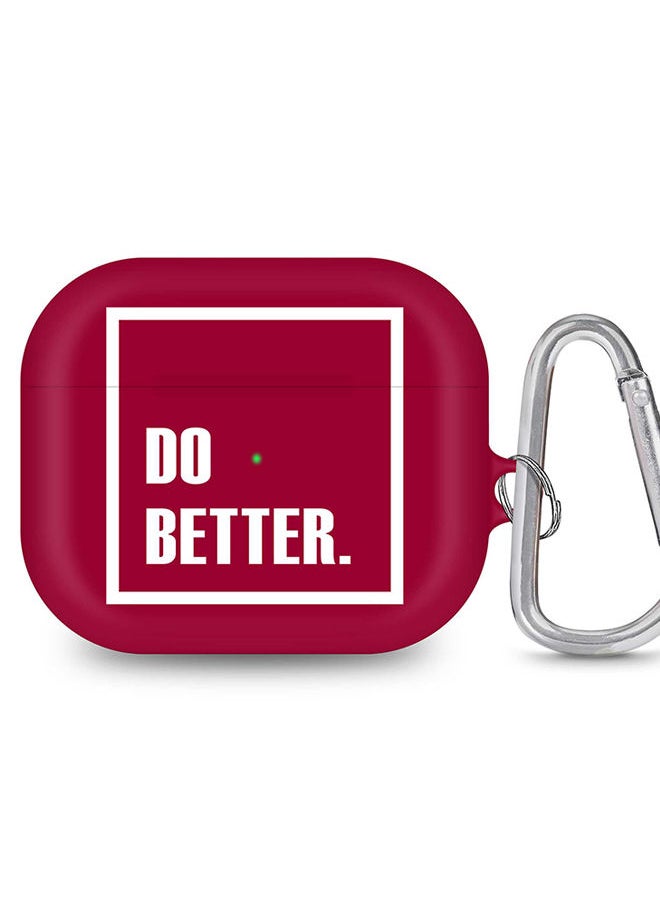Stylizedd - StylePods Case for Airpods 3rd Gen Case With Anti-Lost Keychain - Do Better. - Image 1