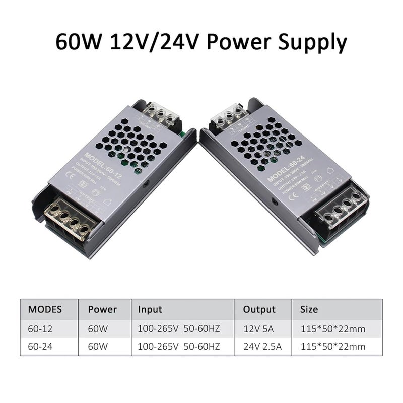 200W 24V DC Power Supply AC to DC Converter Transformer for LED Strip Lighting - Image 3