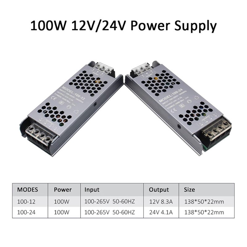 200W 24V DC Power Supply AC to DC Converter Transformer for LED Strip Lighting - Image 4