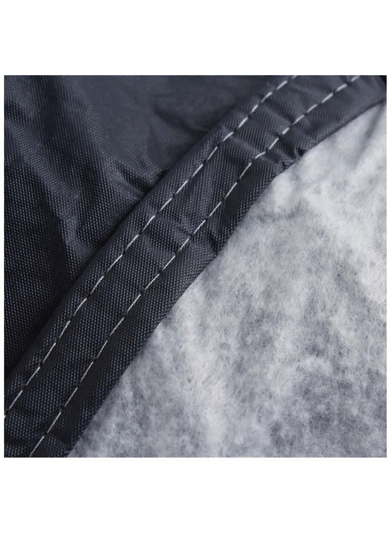 أغطية سيارات مقاس XL 190 بوصة × 70 بوصة × 47 بوصة مقاومة للماء في جميع الأحوال الجوية للسيارات، غطاء عالمي للسيارة واقٍ من الشمس، غطاء كامل خارجي للحماية من أشعة الشمس فوق البنفسجية وحماية السيارة، محكم وناعم وغير كاشط