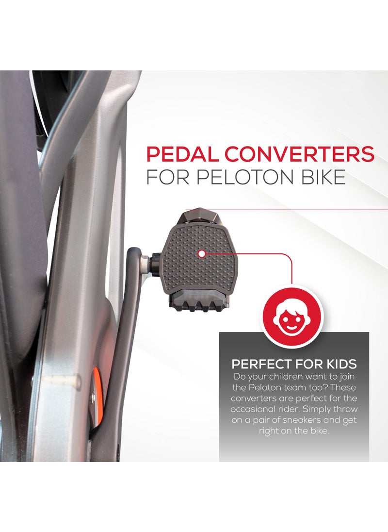 KASTWAVE Bike Pedal Adapters for Peloton Bike & Peloton Bike+, Sneaker Compatible Peloton Pedals Look Delta Pedal Converters Peloton Shoeless Cycling Accessory Peloton Bike Shoe Adapters for Look Delta Pedals  - Image 4