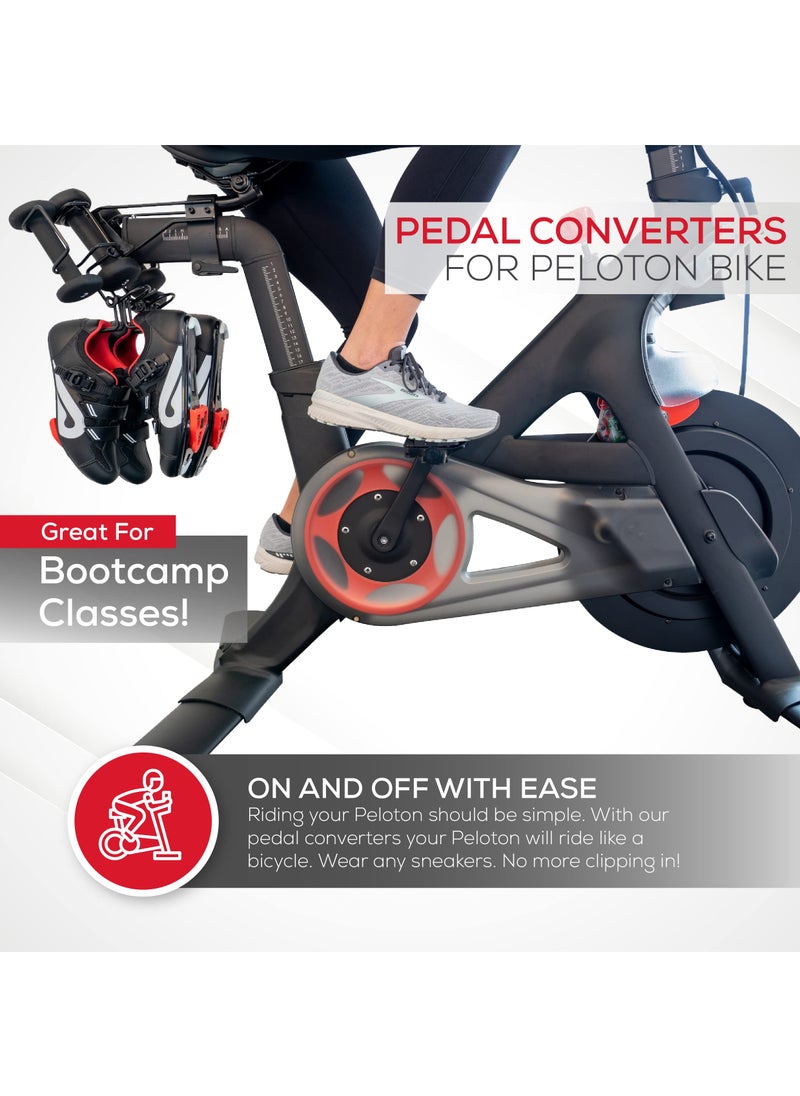 KASTWAVE Bike Pedal Adapters for Peloton Bike & Peloton Bike+, Sneaker Compatible Peloton Pedals Look Delta Pedal Converters Peloton Shoeless Cycling Accessory Peloton Bike Shoe Adapters for Look Delta Pedals  - Image 5