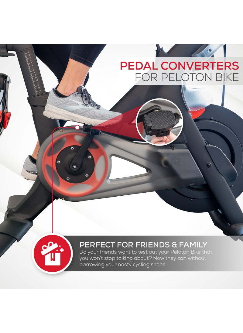 KASTWAVE Bike Pedal Adapters for Peloton Bike & Peloton Bike+, Sneaker Compatible Peloton Pedals Look Delta Pedal Converters Peloton Shoeless Cycling Accessory Peloton Bike Shoe Adapters for Look Delta Pedals  - Image 3