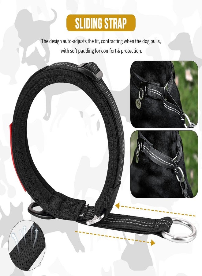 OneTigris Slip Collar Nylon Rope Adjustable Collar for Dog Training- No Pull Round Martingale Dog Collars for Small Medium Large Dogs(M) - Image 3