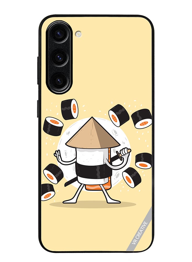 VR CREATIVE Protective Case Cover For Samsung Galaxy S24 Samurai Sushi Design Multicolour - Image 1